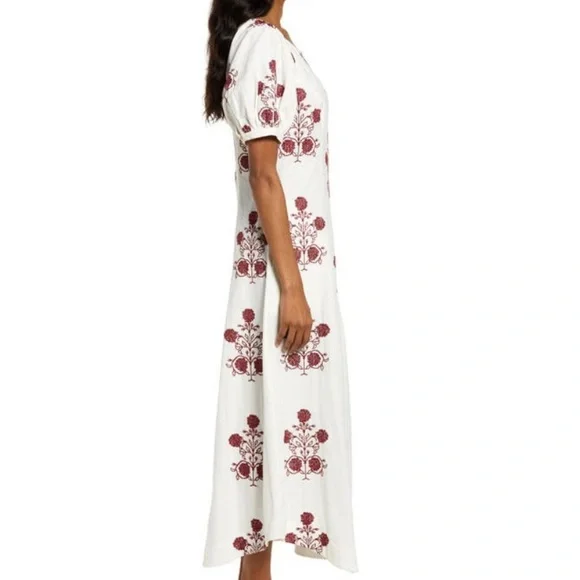 🌿NWT Free People Cactus Flower Embroidered Cotton Dress